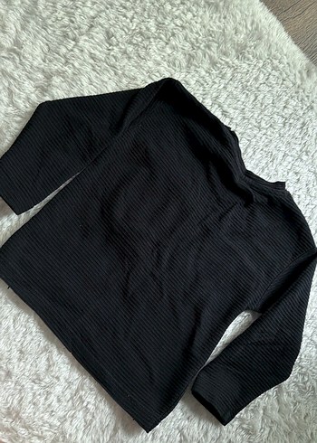 Siyah Erkek Çocuk Triko Sweatshirt - Görsel 3