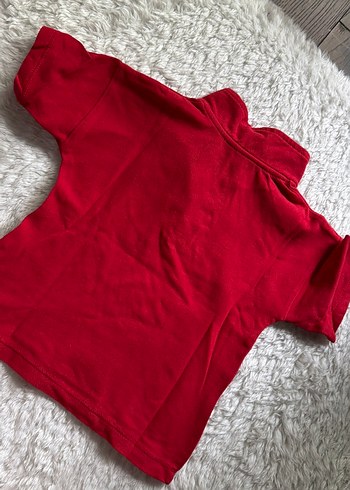 Kırmızı Düğmeli Erkek Çocuk Polo Tişört - Görsel 3