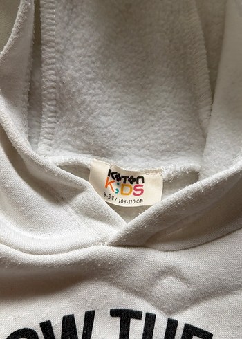 Beyaz Kapüşonlu Erkek Sweatshirt - Görsel 2