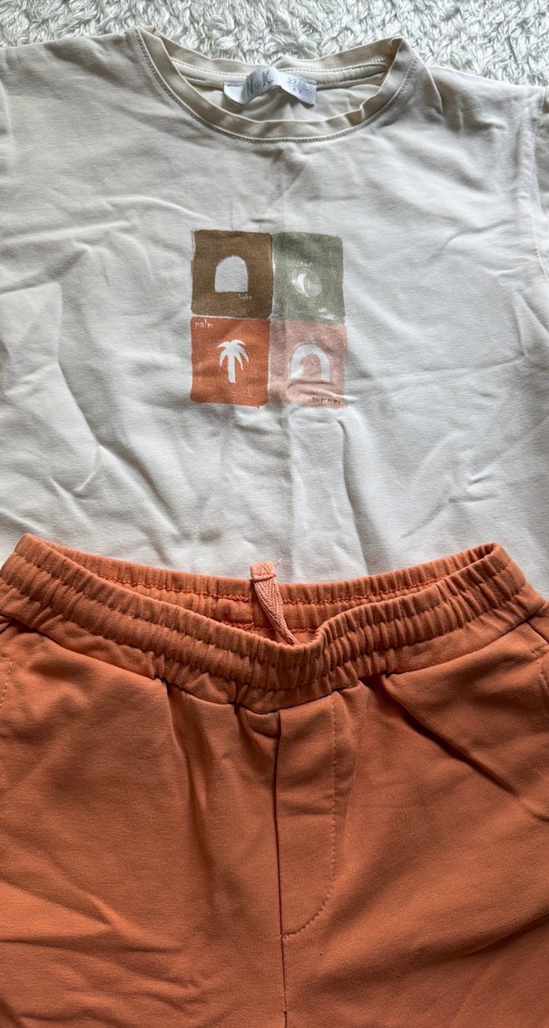 Bebek Erkek Kısa Kollu Baskılı şortlu Takım - Görsel 3