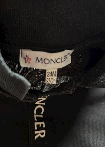 Erkek Çocuk Siyah Moncler Polo Tişört - Görsel 2