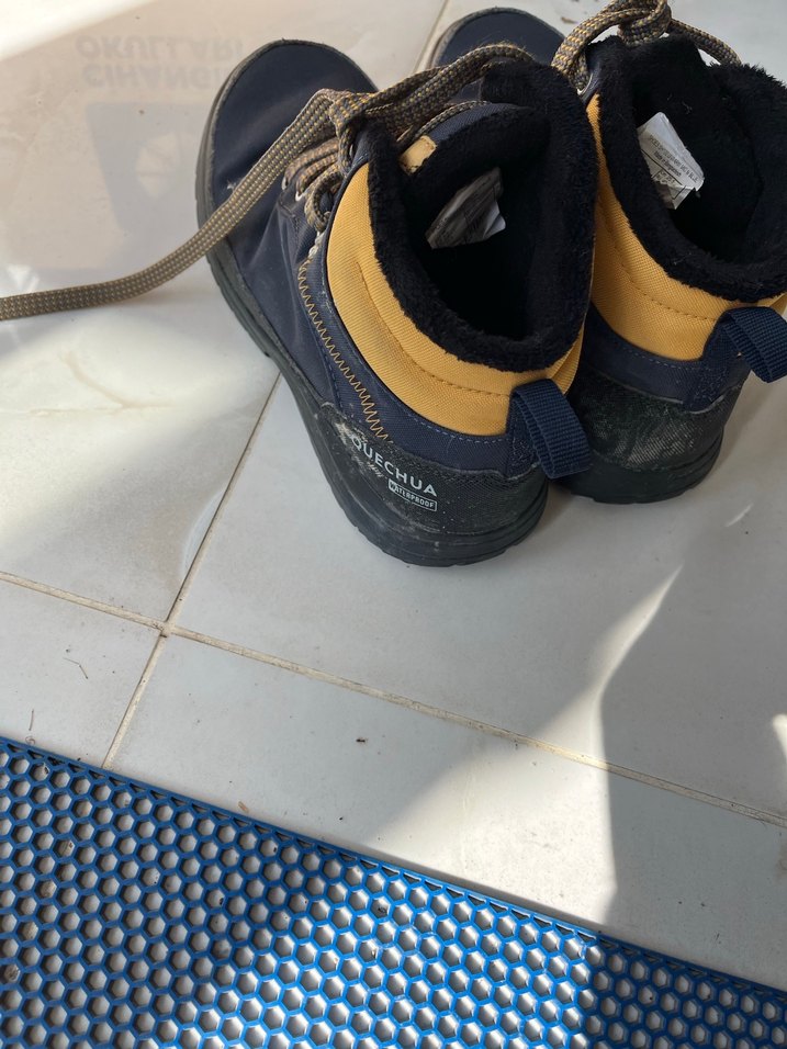 Gri  - lacivert 40 numara  Erkek Spor Ayakkabı Bağcıkları - Görsel 2