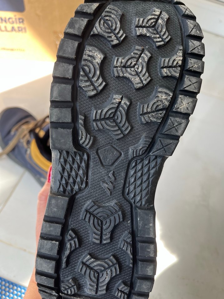 Gri  - lacivert 40 numara  Erkek Spor Ayakkabı Bağcıkları - Görsel 4