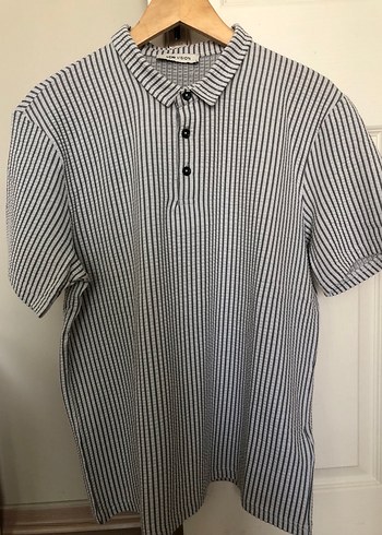 Gri Erkek Polo Tişört Pilili Kısa Kollu - Görsel 2