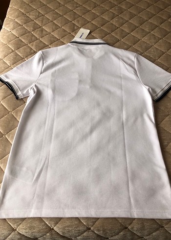 Düğmeli Beyaz Erkek Polo Tişört - Görsel 4