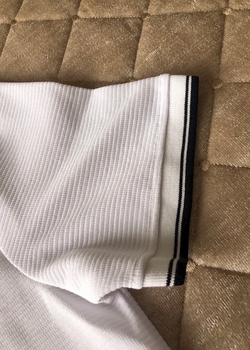 Düğmeli Beyaz Erkek Polo Tişört - Görsel 3