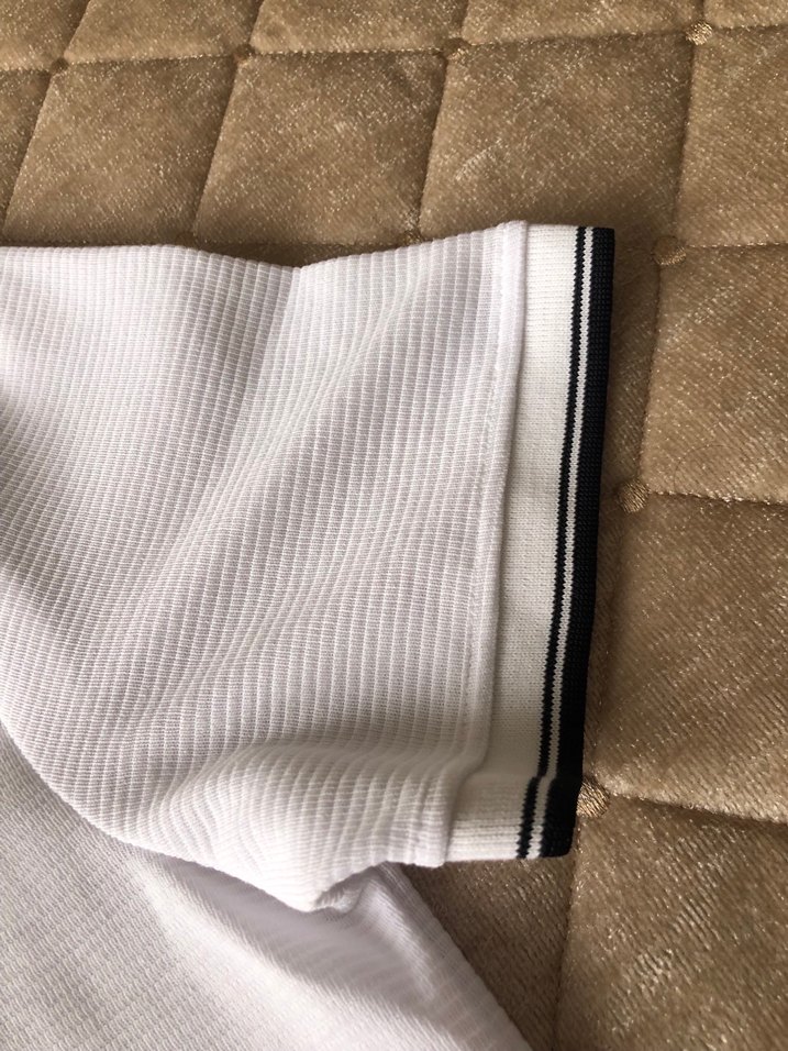 Düğmeli Beyaz Erkek Polo Tişört - Görsel 3