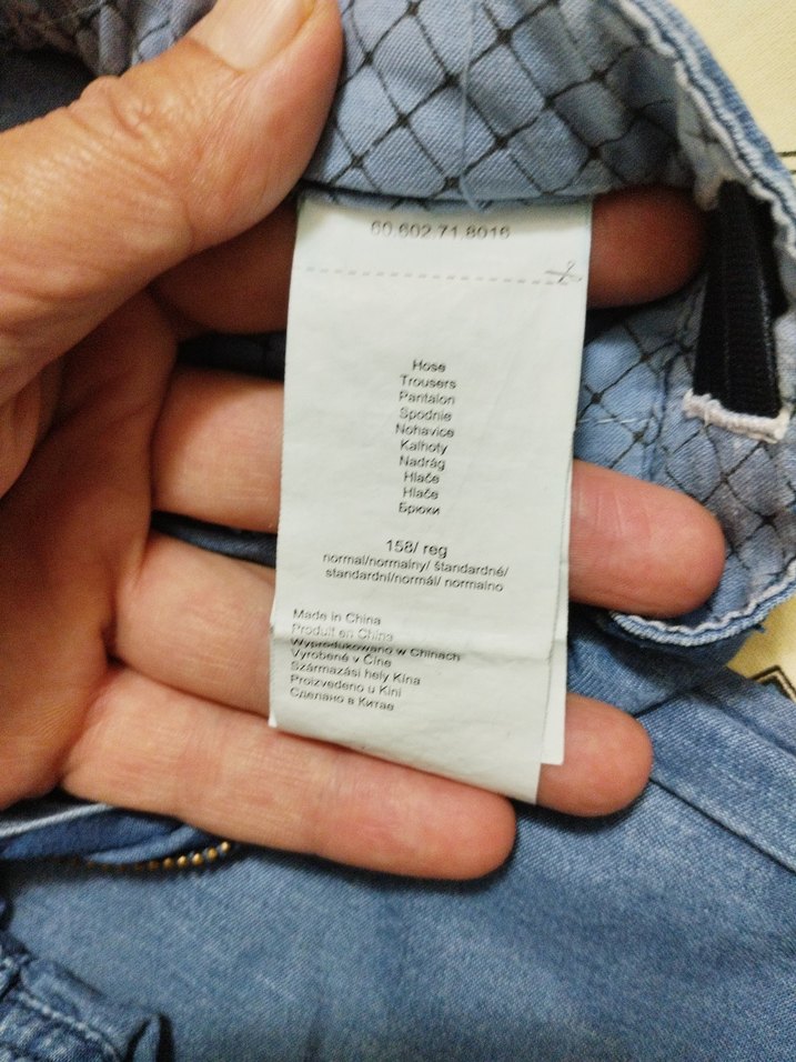 Kız Çocuk Mavi Loose Fit Denim Pantolon - Görsel 4