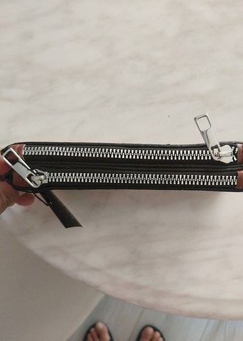 Koton Kahverengi Deri Fermuarlı Kadın Cüzdanı - Görsel 3