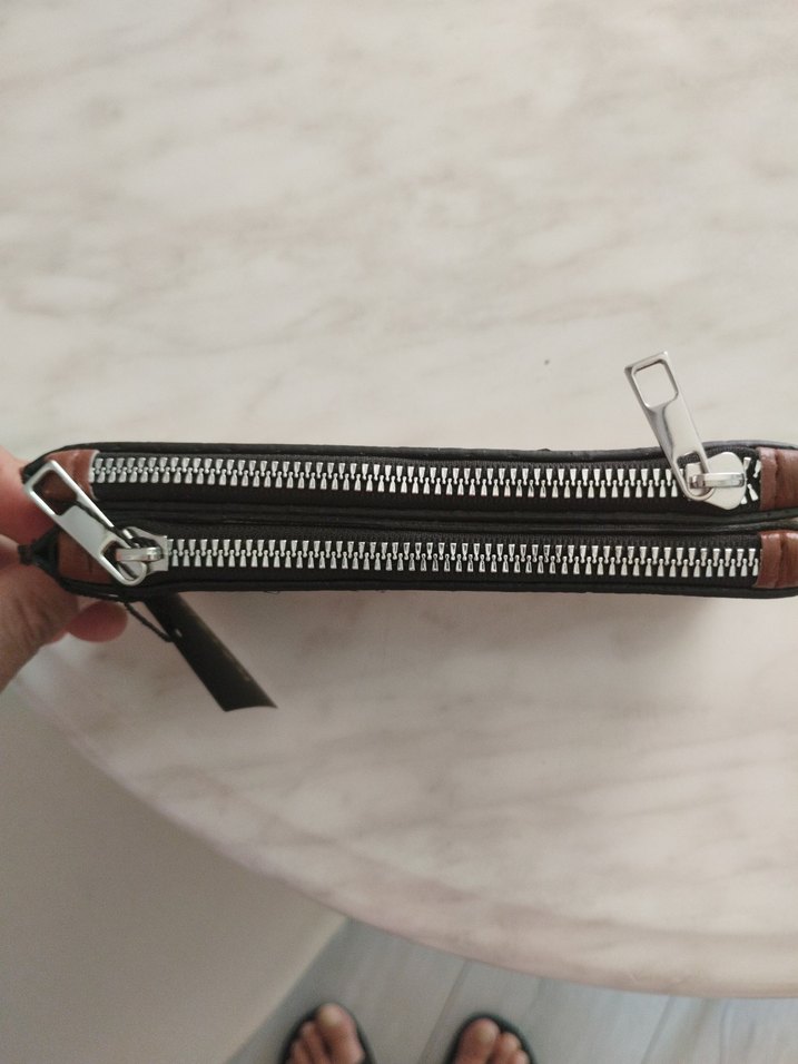 Koton Kahverengi Deri Fermuarlı Kadın Cüzdanı - Görsel 3