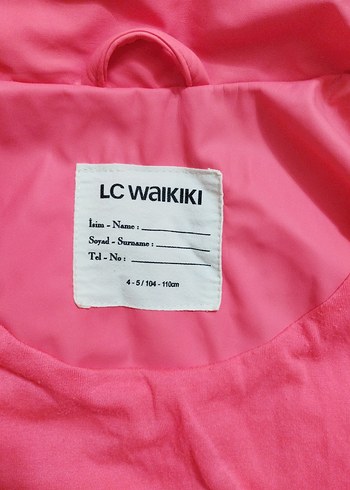 Kız Çocuk Pembe Baskılı Yağmurluk - Görsel 3