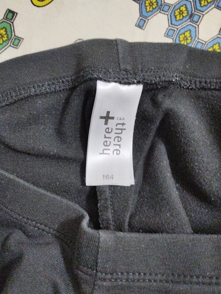 Kız Çocuk Gri Denim Tayt - Görsel 5