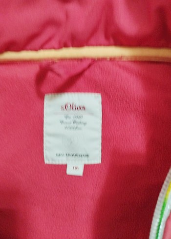 Kız Çocuk Renkli Baskılı Fermuarlı Mont - Görsel 3