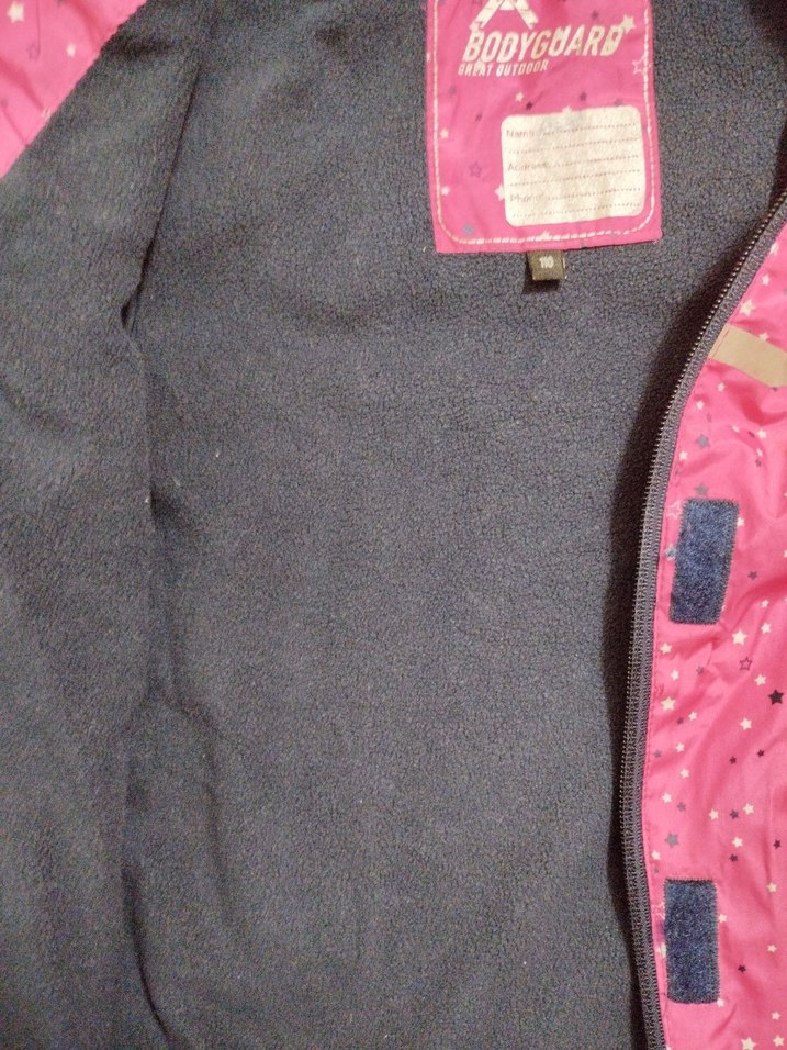 Kız Çocuk Pembe Kapüşonlu Fermuarlı Yağmurluk Mont - Görsel 3