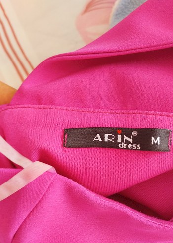 Pembe V Yaka Drapeli Uzun Abiye Elbise - Görsel 8