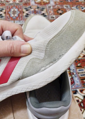 Adidas Beyaz Gri Bağcıklı  Erkek Spor Ayakkabı - Görsel 6