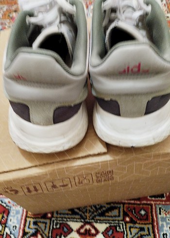 Adidas Beyaz Gri Bağcıklı  Erkek Spor Ayakkabı - Görsel 2