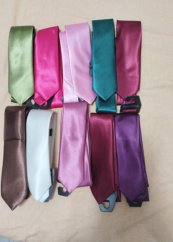 Renkli Erkek Kravat Seti - Görsel 2