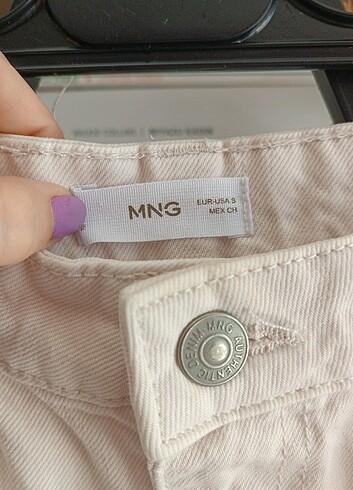 s Beden Mango ekru jean pantolon