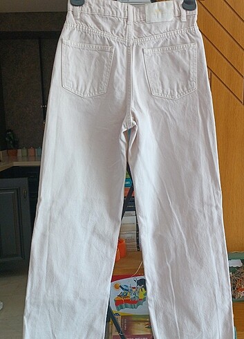 Mango Mango ekru jean pantolon