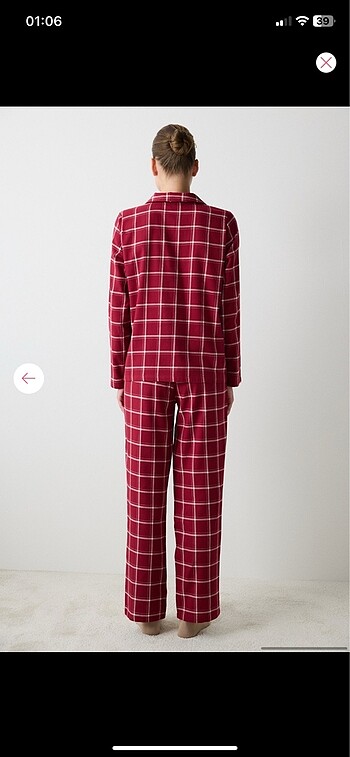 s Beden bordo Renk Penti kadın pijama takımı