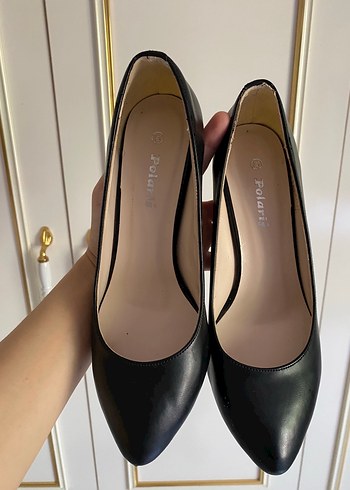 38 Beden siyah Renk Siyah Stiletto Topuklu Kadın Ofis Ayakkabısı