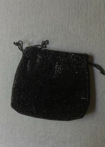 Stradivarius Siyah Payetli Kadın Çanta