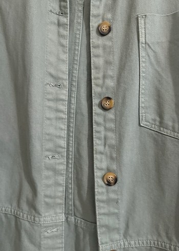 Düğmeli Salaş Ceket - Görsel 4