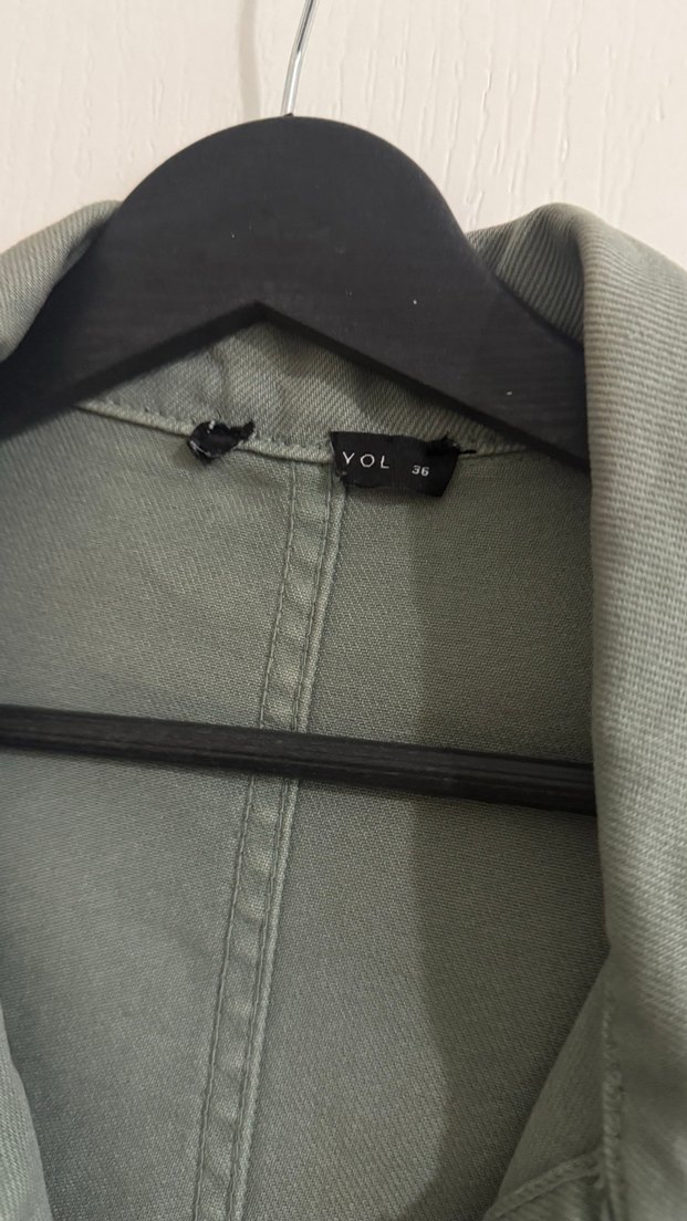 Düğmeli Salaş Ceket - Görsel 3