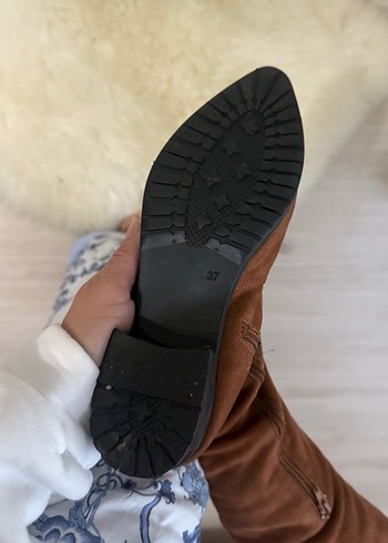 Kahverengi Süet Dizüstü Bot - Görsel 4