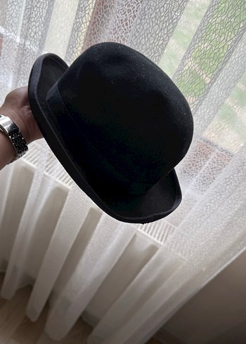 Düğmeli Kahverengi Süet Kadın Şapka - Görsel 6