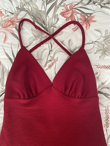 Bordo elbise