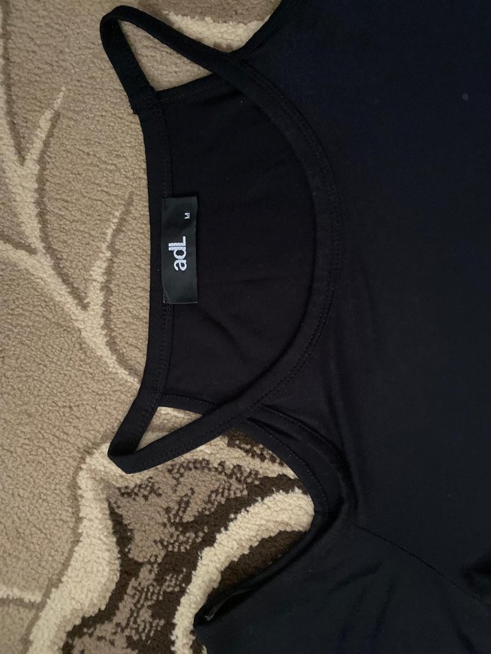 Adl Kadın Siyah Uzun  Elbise - Görsel 2