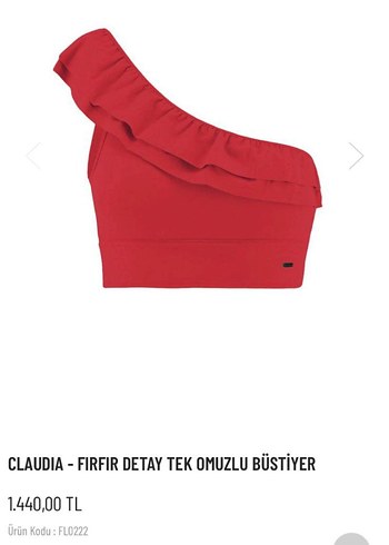 Yes Flaneuse Parlak Kırmızı Tek kol büstiyer - Görsel 2