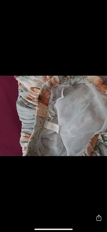 xs Beden turkuaz Renk H&M midi etek