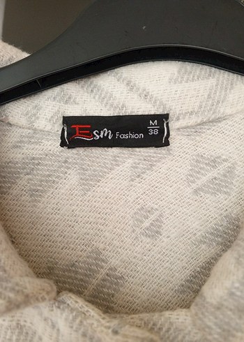 Uzun Gri Bohem Düğmeli Kadın Gömlek - Görsel 4