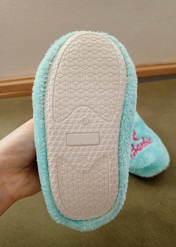 Mavi Barbie Kız Çocuk Ev Terliği - Görsel 2