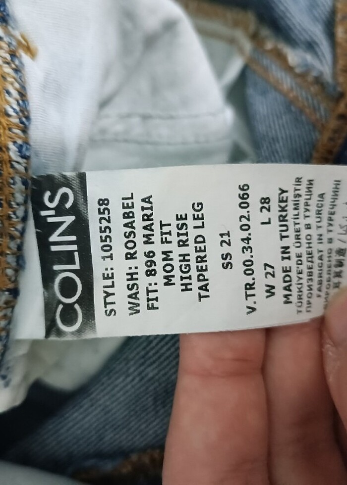 COLİNS KOYU JEAN MOM FİT - Görsel 4