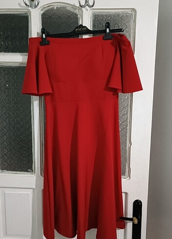 MADONNA YAKA YAZLIK DÜĞÜN ELBİSESİ - Görsel 4