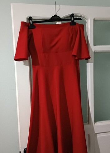 MADONNA YAKA YAZLIK DÜĞÜN ELBİSESİ - Görsel 5