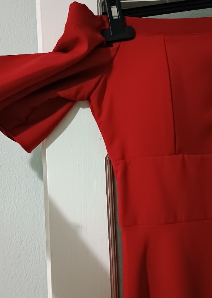 MADONNA YAKA YAZLIK DÜĞÜN ELBİSESİ - Görsel 3