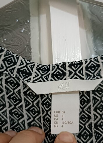 H&M HM YAZLIK TİRİL TİRİL GÖMLEK 