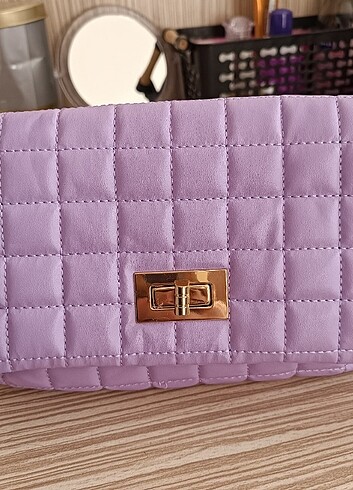 LİLA ASKILI OMUZ ÇANTASI - Görsel 5