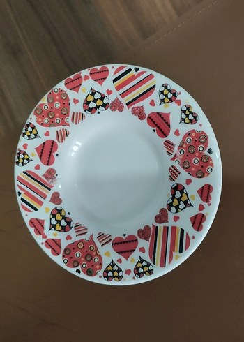 Renkli Desenli 6'lı Çay Tabağı - Görsel 2