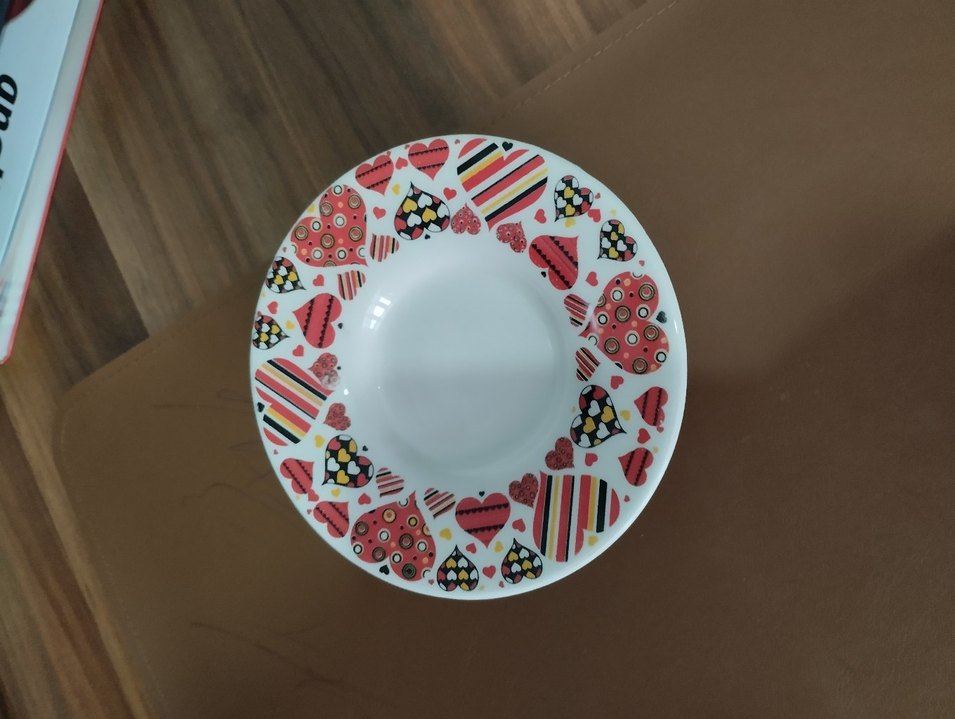 Renkli Desenli 6'lı Çay Tabağı - Görsel 2