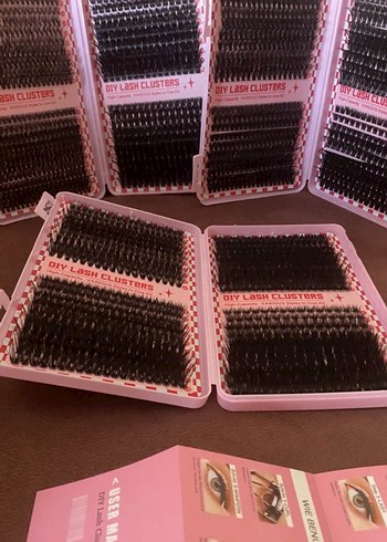 Koyu Pembe Takma Kirpik Seti - Görsel 5