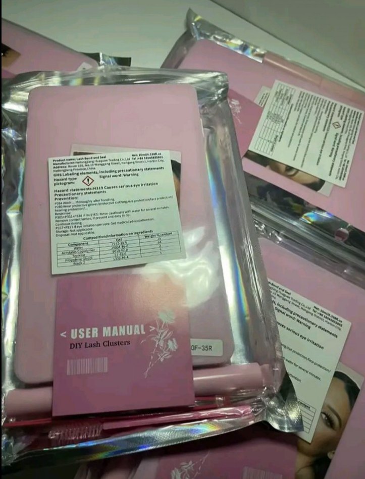 Koyu Pembe Takma Kirpik Seti - Görsel 3