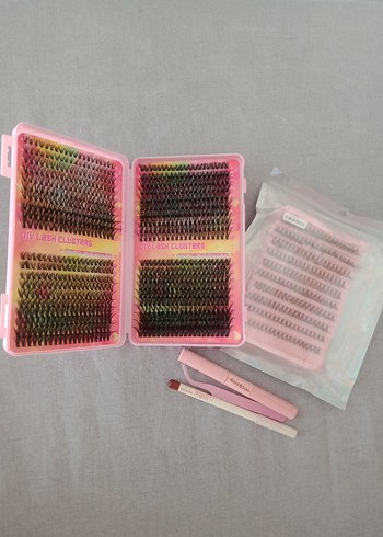 Pastel Pembe Takma Kirpik Seti - Görsel 5