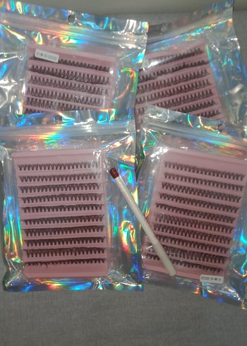 Pastel Pembe Takma Kirpik Seti - Görsel 12