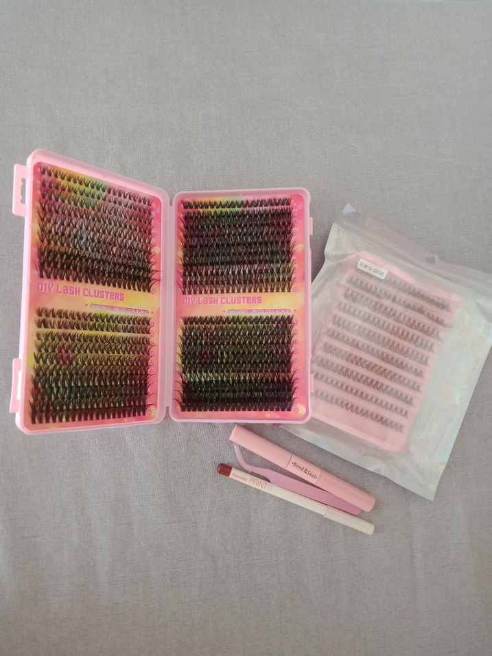 Pastel Pembe Takma Kirpik Seti - Görsel 5